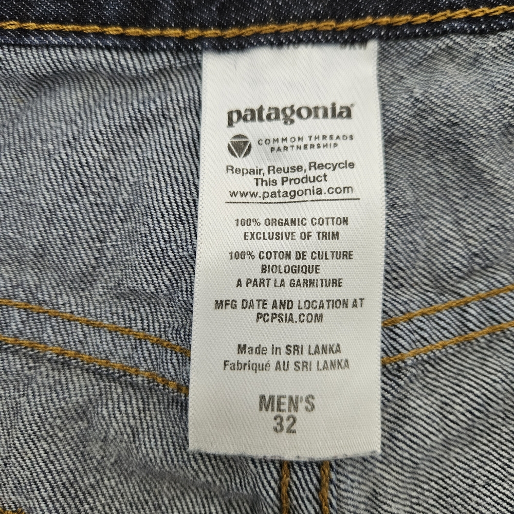 Patagonia M's Regular Fit Jeans Mens 32x31 Dark Wash Organic Cotton - Picture 5 of 12